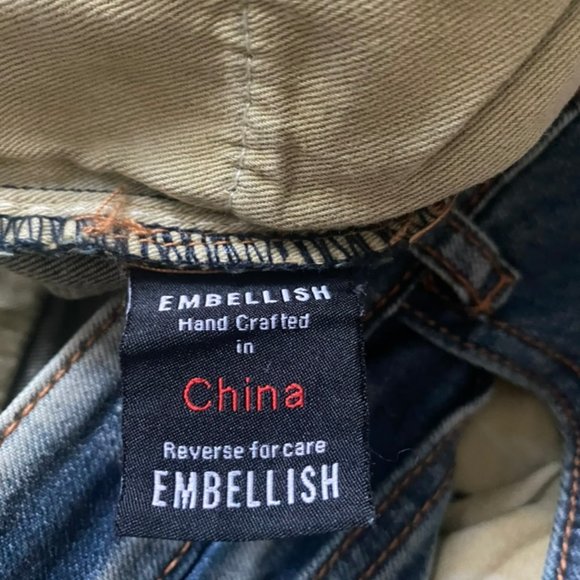 Embellish NYC Jeans NWT 38 Biker Panel - Picture 10 of 11